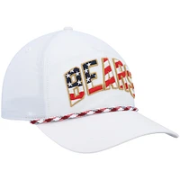 Casquette réglable Chicago Bears Hitch Stars and Stripes '47 blanche pour homme