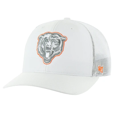 Men's '47 White Chicago Bears Snowball Trophy Stretch Fit Hat