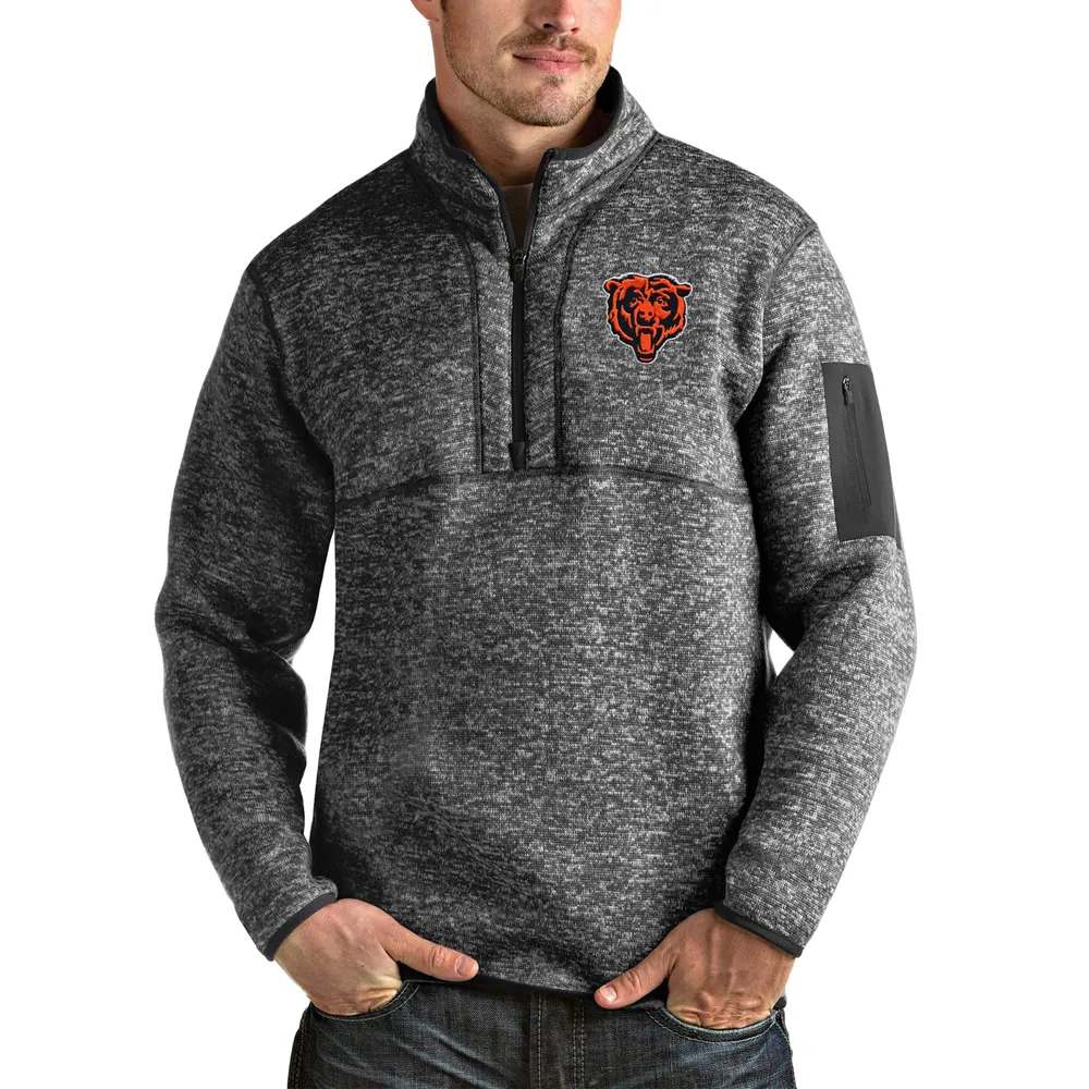 Antigua Women's Chicago Bears Grey Fortune Pullover Jacket