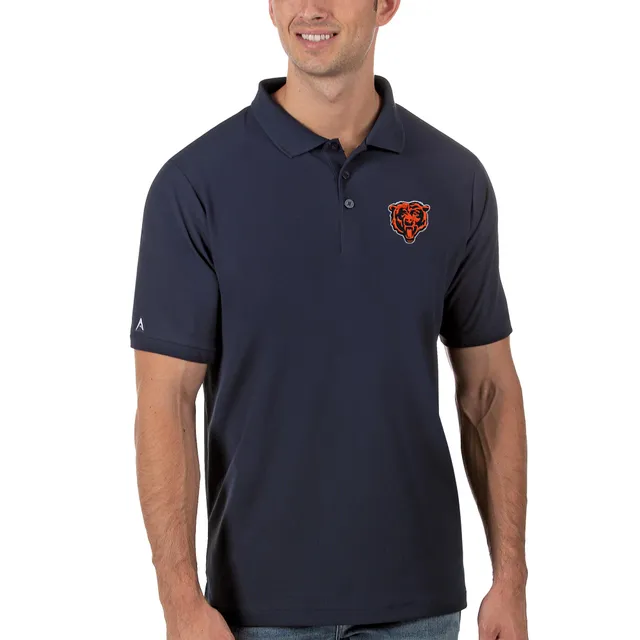 Men's Antigua Navy/Gray Chicago Bears Carry Long Sleeve Button-Up Shirt Size: Small