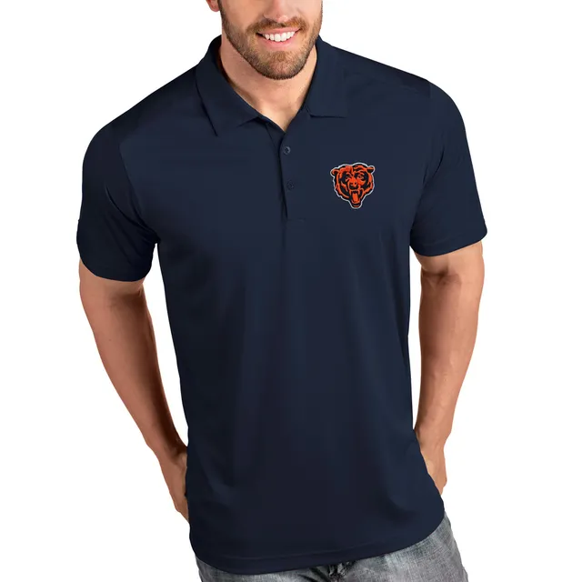 Men's Navy Chicago Bears Big & Tall Birdseye Polo