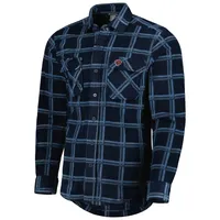 Veste-chemise boutonnée en flanelle bleu marine Antigua pour homme, motif Chicago Bears Industry