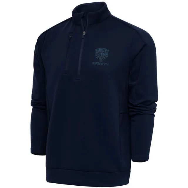 Chicago Bears Big & Tall Quarter-Zip Top - Navy