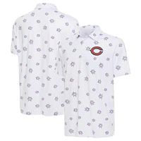 Men's Antigua White Chicago Bears Fireworks Polo