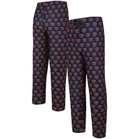 Men's Concepts Sport Navy Chicago Bears Gauge Allover Print Knit Pants