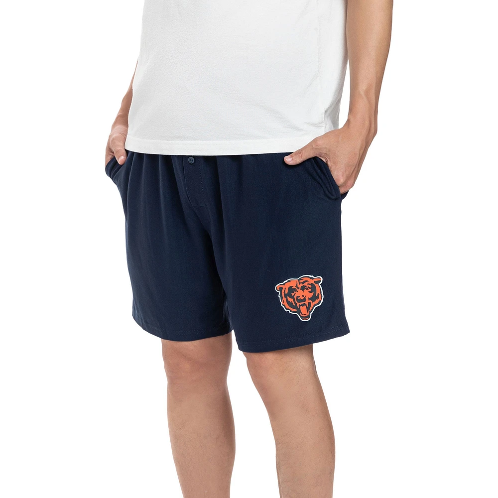 Ensemble de deux shorts Concepts Sport Chicago Bears Gauge Jam pour hommes, bleu marine