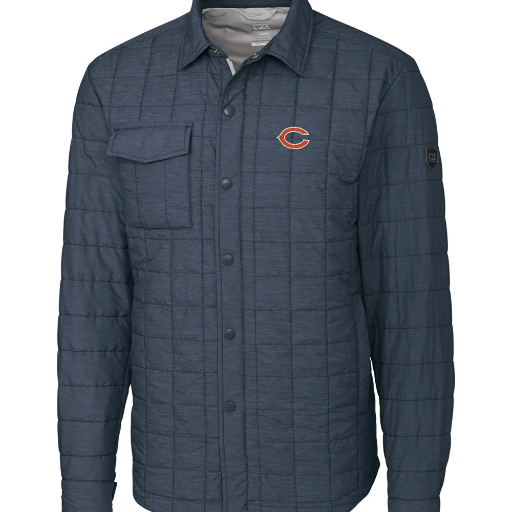 Lids Chicago Bears Cutter & Buck Rainier Shirt Jacket - Charcoal