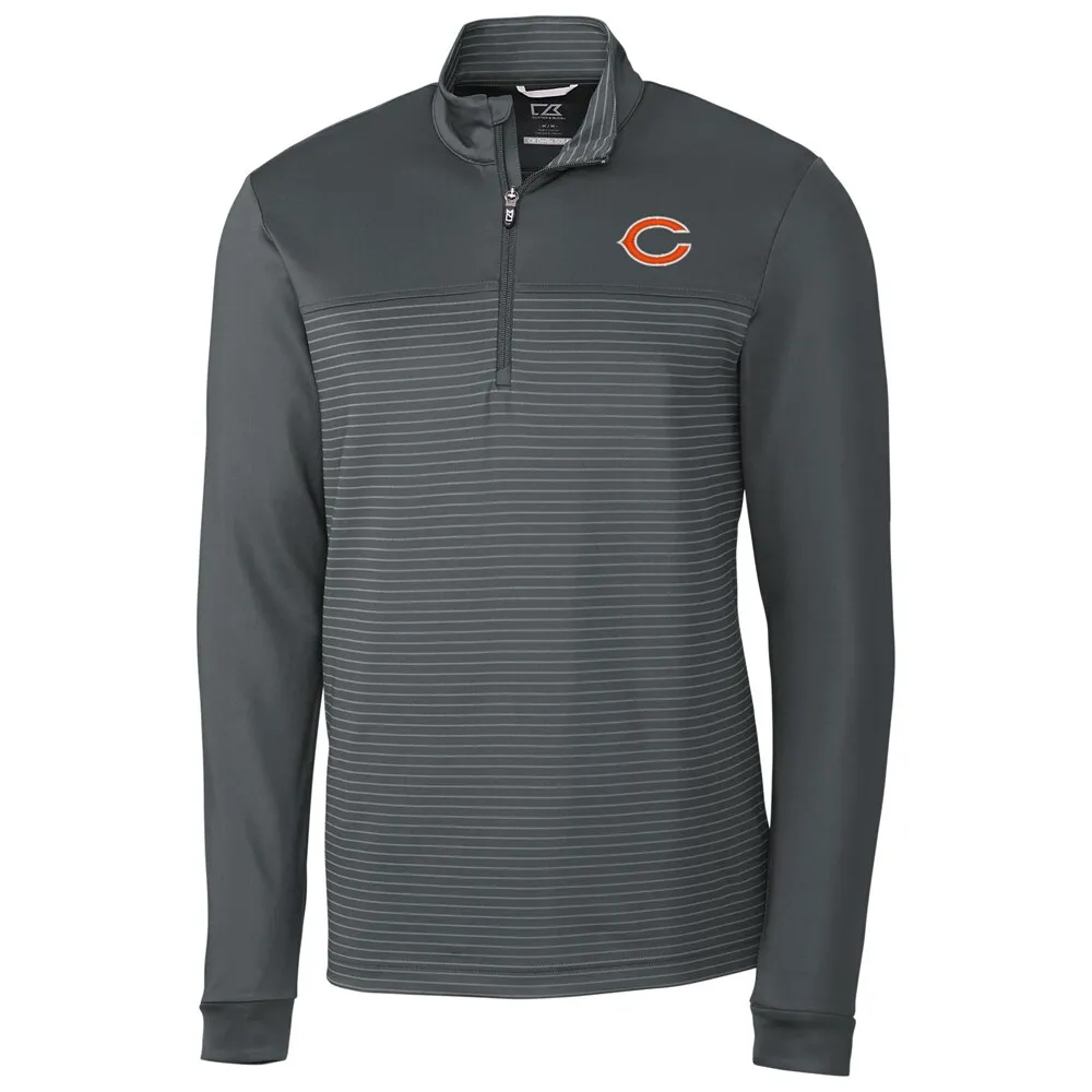 Lids Chicago Bears Cutter & Buck Traverse Stripe Quarter-Zip Pullover  Jacket