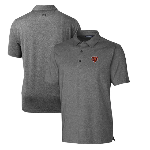 Men's Cutter & Buck Gray Denver Broncos Throwback Logo Forge Stretch Polo