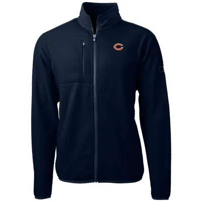 Chicago Bears Cutter & Buck Big Tall Cascade Eco Sherpa Fleece Full-Zip Jacket