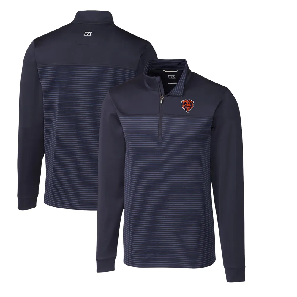 Lids Chicago Bears Cutter & Buck Throwback Logo Traverse Stripe Stretch  Quarter-Zip Big Tall Pullover Top - Navy