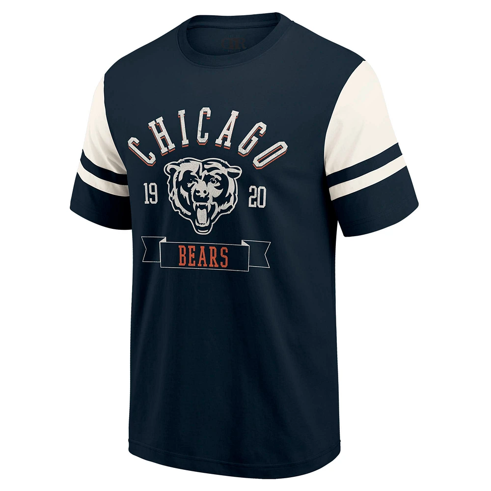 T-shirt de football pour homme la collection Darius Rucker par Fanatics bleu marine des Chicago Bears