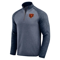 Men's Darius Rucker Collection by Fanatics Navy Chicago Bears Tonal Quarter-Zip Jacket