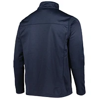 Men's Dunbrooke Heather Navy Chicago Bears Freestyle Coated Tech Fleece Full-Zip Jacket