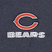 Men's Dunbrooke Heather Navy Chicago Bears Freestyle Coated Tech Fleece Full-Zip Jacket