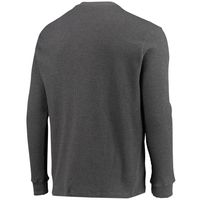 Men's Dunbrooke Heathered Gray Chicago Bears Logo Maverick Thermal Henley Long Sleeve T-Shirt