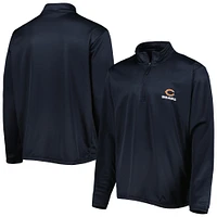 Men's Dunbrooke Navy Chicago Bears All-Star Tech Quarter-Zip Top