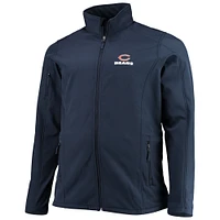 Men's Dunbrooke Navy Chicago Bears Big & Tall Sonoma Softshell Full-Zip Jacket