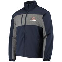 Men's Dunbrooke Navy Chicago Bears Circle Zephyr Softshell Full-Zip Jacket