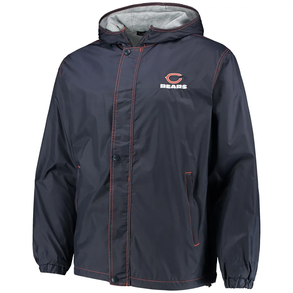 Veste zippée complète Dunbrooke pour homme Chicago Bears Logo Legacy Stadium bleu marine