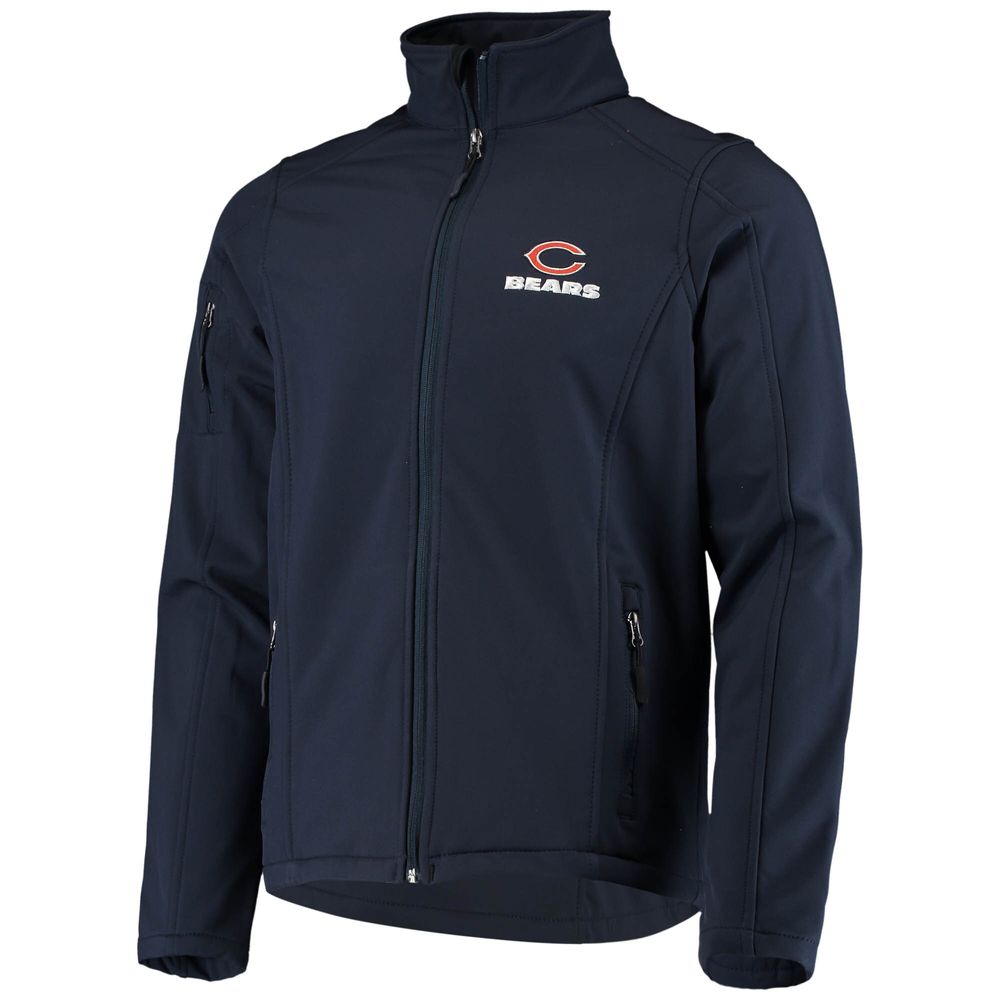 Men's Dunbrooke Navy Chicago Bears Sonoma Softshell Full-Zip Jacket