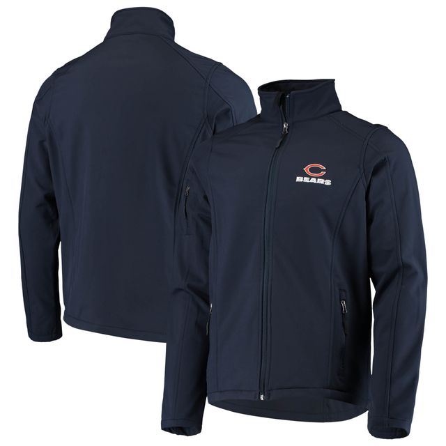 Blouson à glissière intégrale Dunbrooke pour hommes Chicago Bears Sonoma Softshell bleu marine