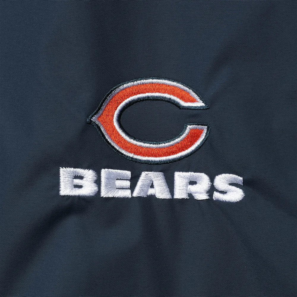 Men's Dunbrooke Navy Chicago Bears Triumph Fleece Full-Zip Jacket