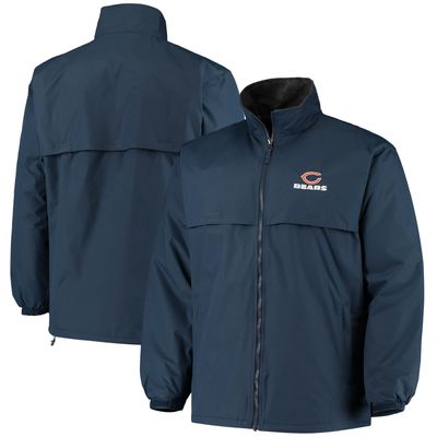 Men's Dunbrooke Navy Chicago Bears Triumph Fleece Full-Zip Jacket