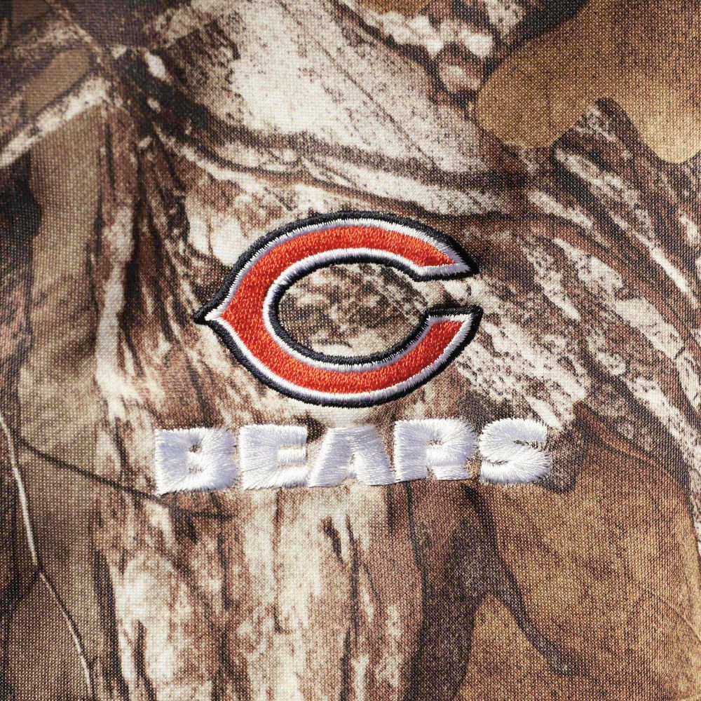 Men's Dunbrooke Realtree Camo Chicago Bears Circle Champion Tech Fleece Pullover Hoodie