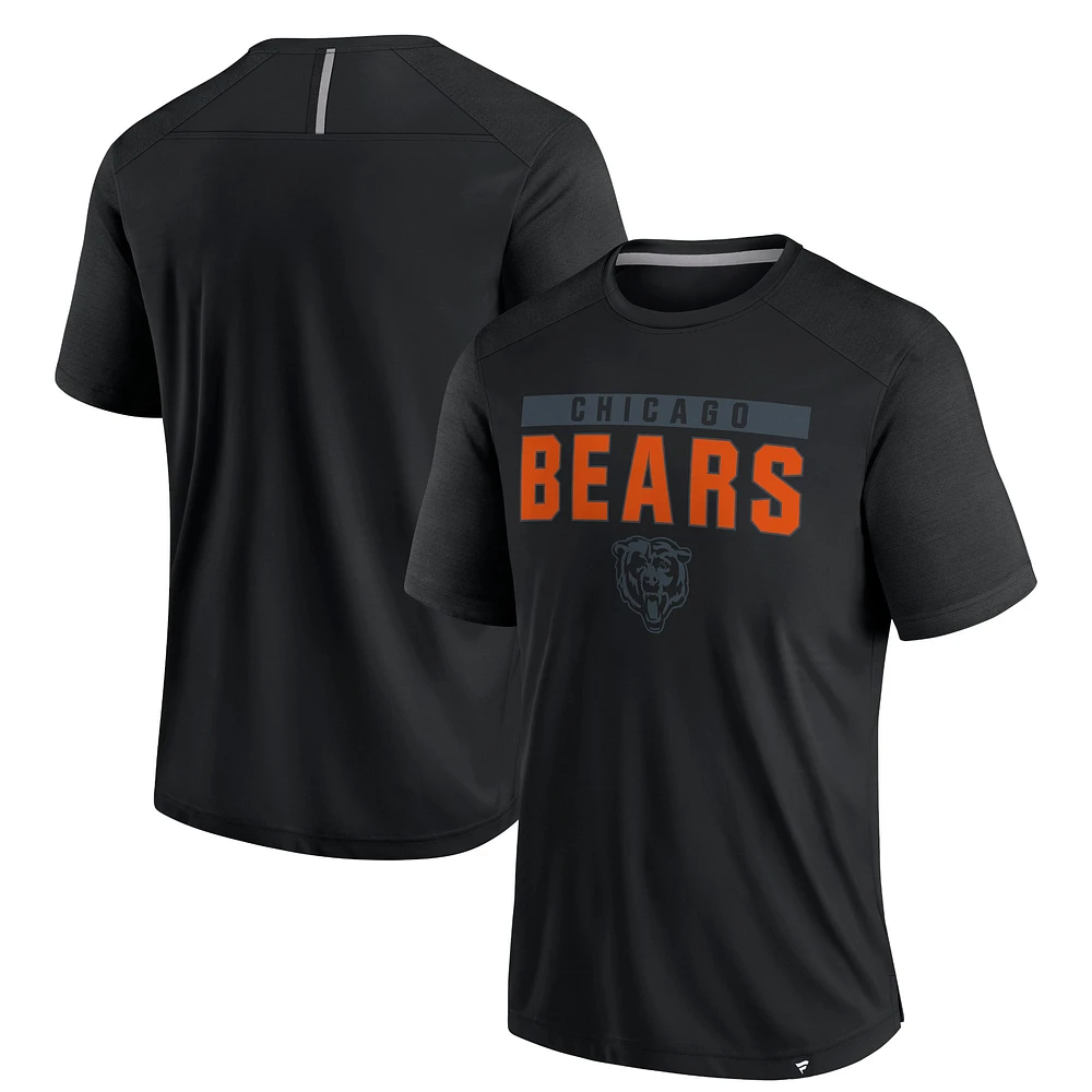 T-shirt noir pour homme Fanatics Chicago Bears Defender Blackout