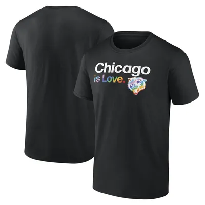 Fanatics Big And Tall Black Chicago Bears Color Pop Long Sleeve T-shirt for  Men