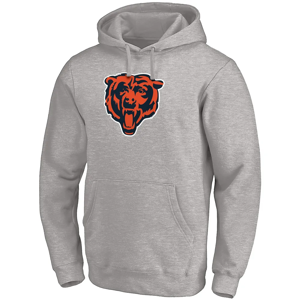 Fanatics Branded Men's Fanatics Branded Heather Gray Chicago Bears Primary  Logo Fitted Pullover Hoodie