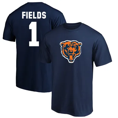 Profile Men's Navy/Orange Chicago Bears Big & Tall Colorblocked T-Shirt