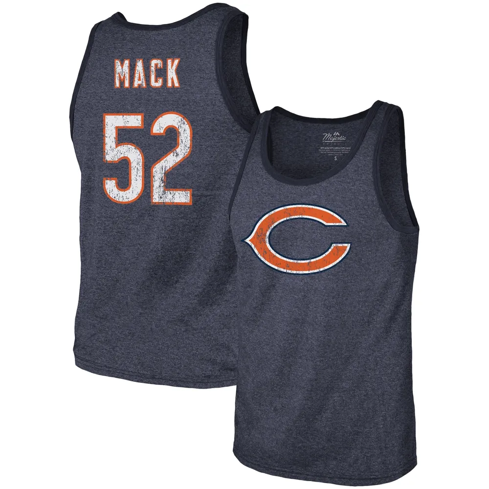 Men's Nike Khalil Mack White Chicago Bears Name & Number T-Shirt