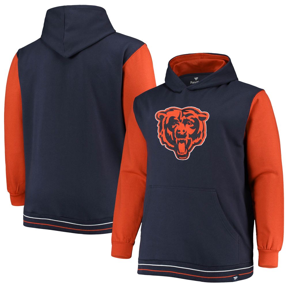 Men's Starter Navy Chicago Bears Extreme Full-Zip Hoodie Jacket