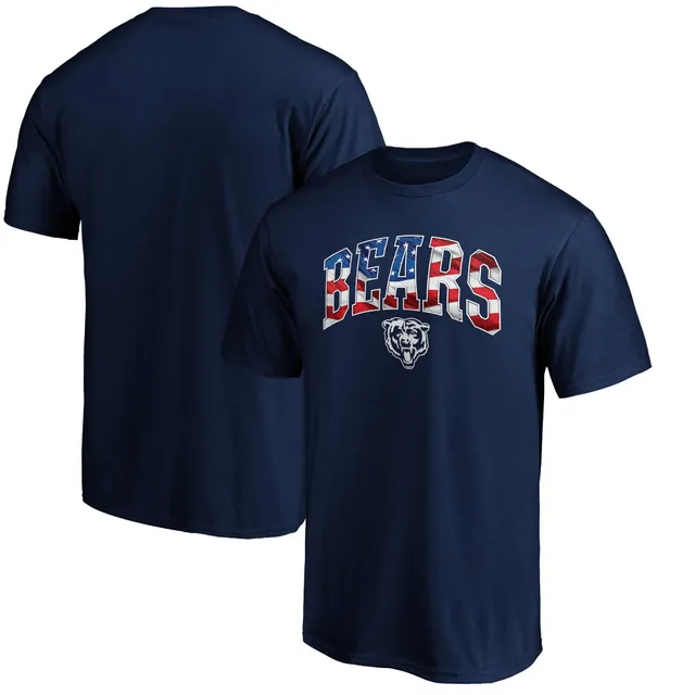 Men's Fanatics Branded Navy Chicago Bears #1 Dad T-Shirt