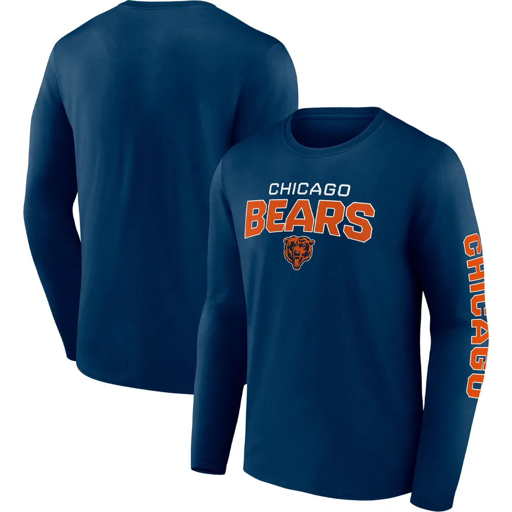 Lids Chicago Bears Fanatics Branded Go the Distance Long Sleeve T-Shirt -  Navy