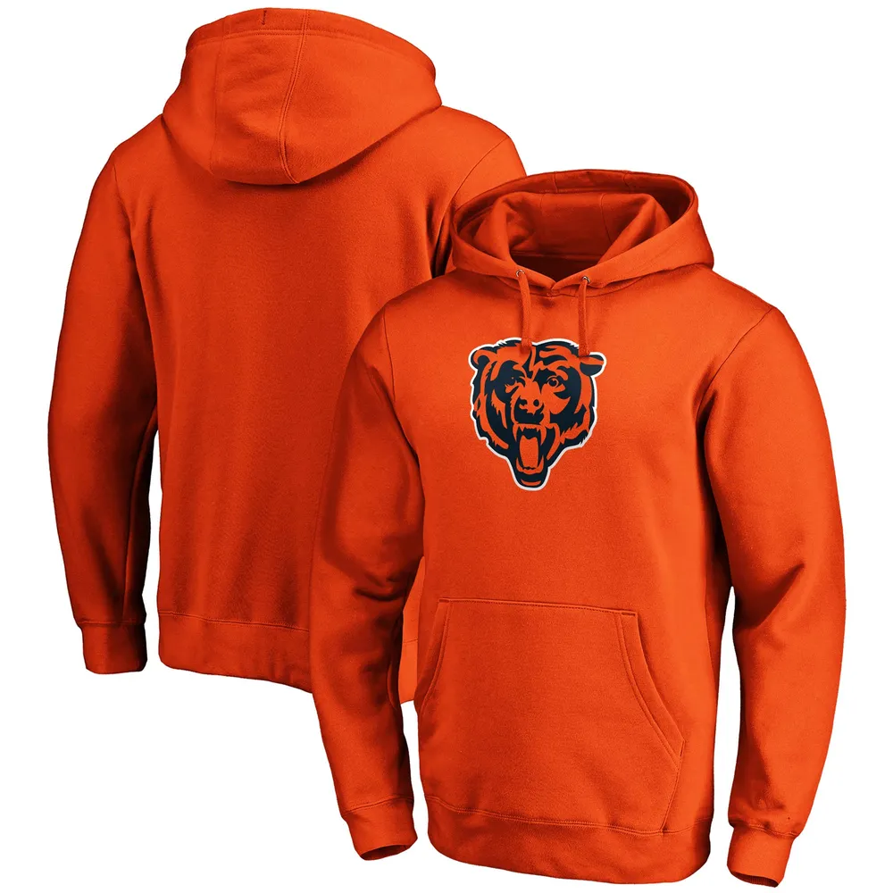 Fanatics Branded Men's Fanatics Branded Orange Chicago Bears Primary Logo  Fitted Pullover Hoodie