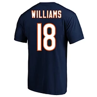 T-shirt Fanatics Caleb Williams bleu marine pour homme avec nom et numéro Big & Tall des Chicago Bears