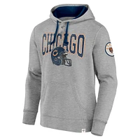 Men's Fanatics  Gray Chicago Bears Label Maker Pullover Hoodie