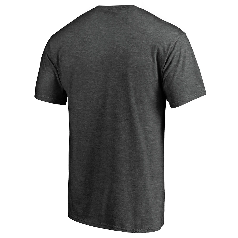 Men's Fanatics Heather Charcoal Chicago Bears Victory Arch T-Shirt