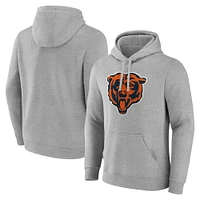 Sweat à capuche en polaire pour homme Fanatics Heather Grey Chicago Bears Deliver