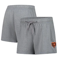Short en molleton French Terry gris chiné Fanatics pour homme des Chicago Bears