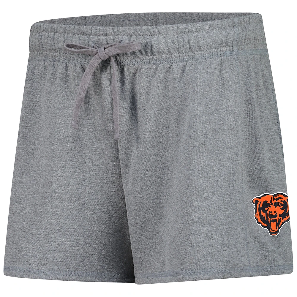 Short en molleton French Terry gris chiné Fanatics pour homme des Chicago Bears