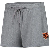 Short en molleton French Terry gris chiné Fanatics pour homme des Chicago Bears