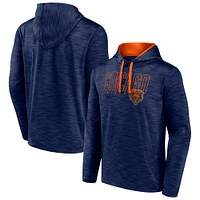 Sweat à capuche avec crochet et échelle pour hommes Fanatics Heather Navy Chicago Bears