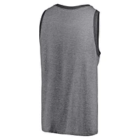 Men's Fanatics Heathered Gray/Heathered Charcoal Chicago Bears Famous Tri-Blend Tank Top