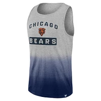 Fanatics pour hommes gris chiné/marine Chicago Bears Our Year - Débardeur