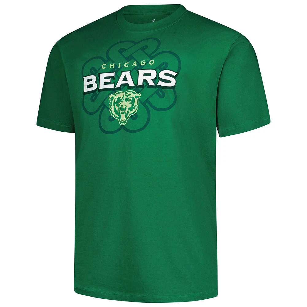 Men's Fanatics Kelly Green Chicago Bears Big & Tall Celtic T-Shirt