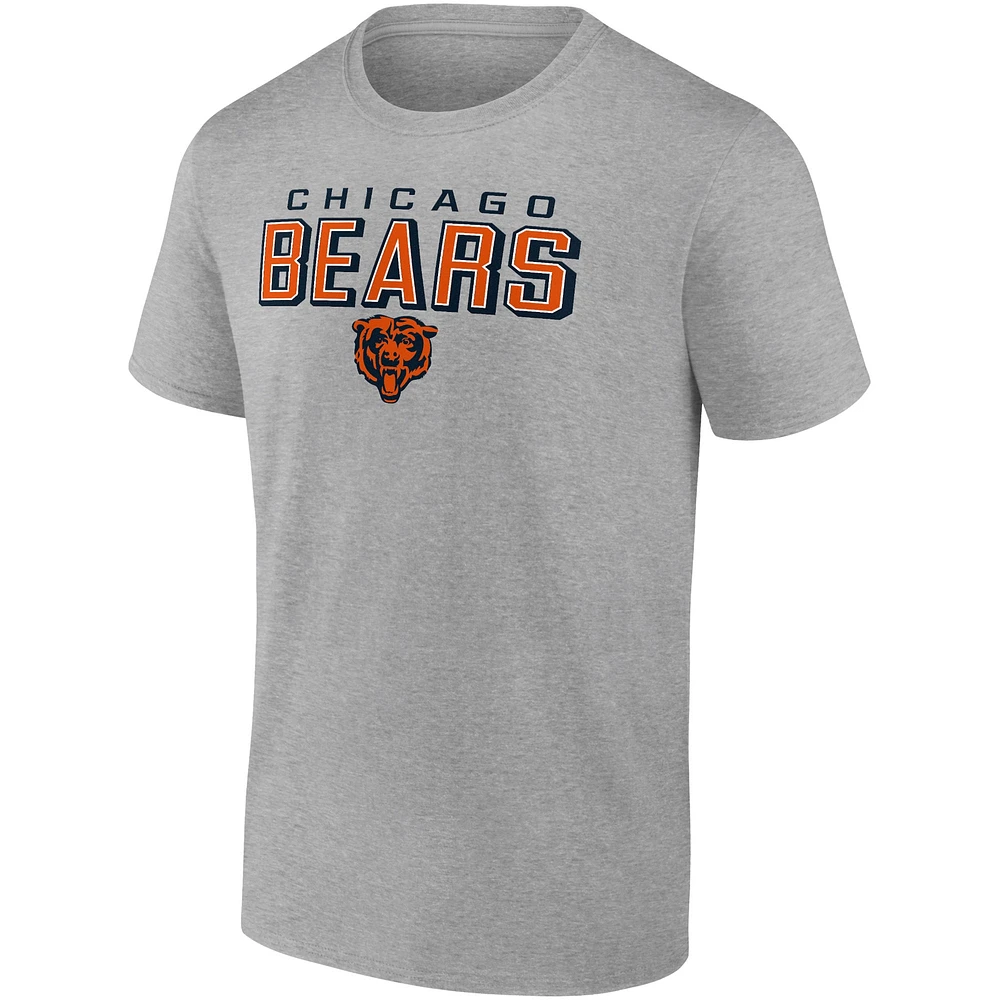 Chicago Bears Fanatics pour hommes bleu marine/gris chin